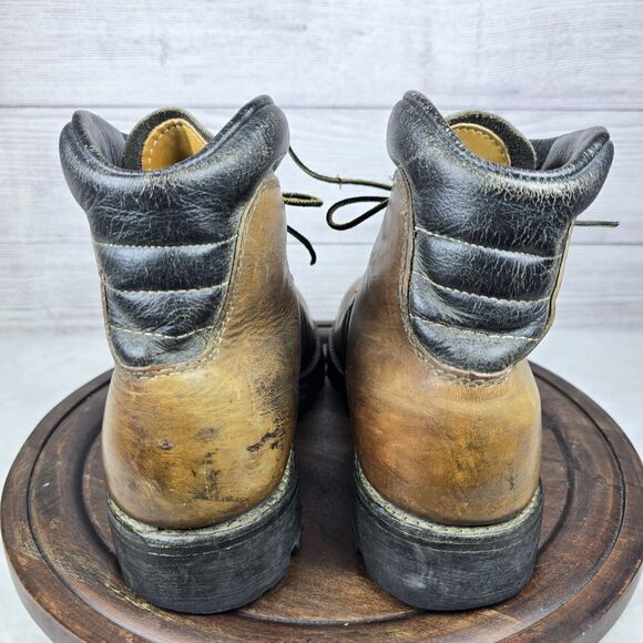Vintage LL Bean Freeport Maine USA 50s 60s Leather Lace Hiking Combat Boots 7.5C main image 6